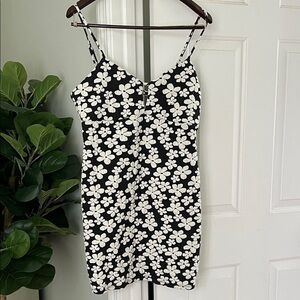 Wild Fable Floral Black and White Dress